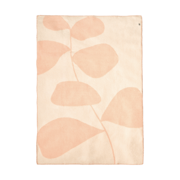 Leaf μάλλινη κουβέρτα 130x180 εκ. - Ροδάκινο - Scandi Living