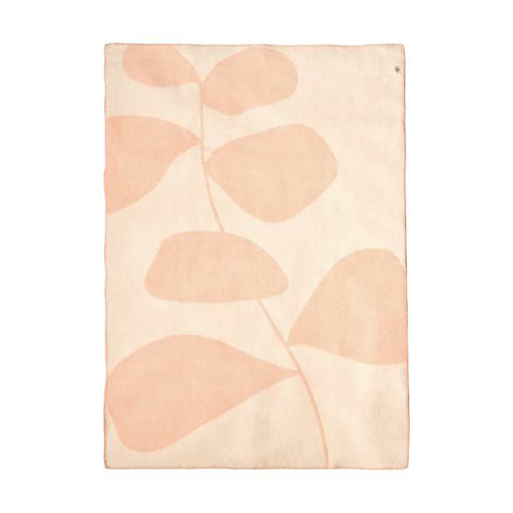 Leaf μάλλινη κουβέρτα 130x180 εκ., Ροδάκινο Scandi Living