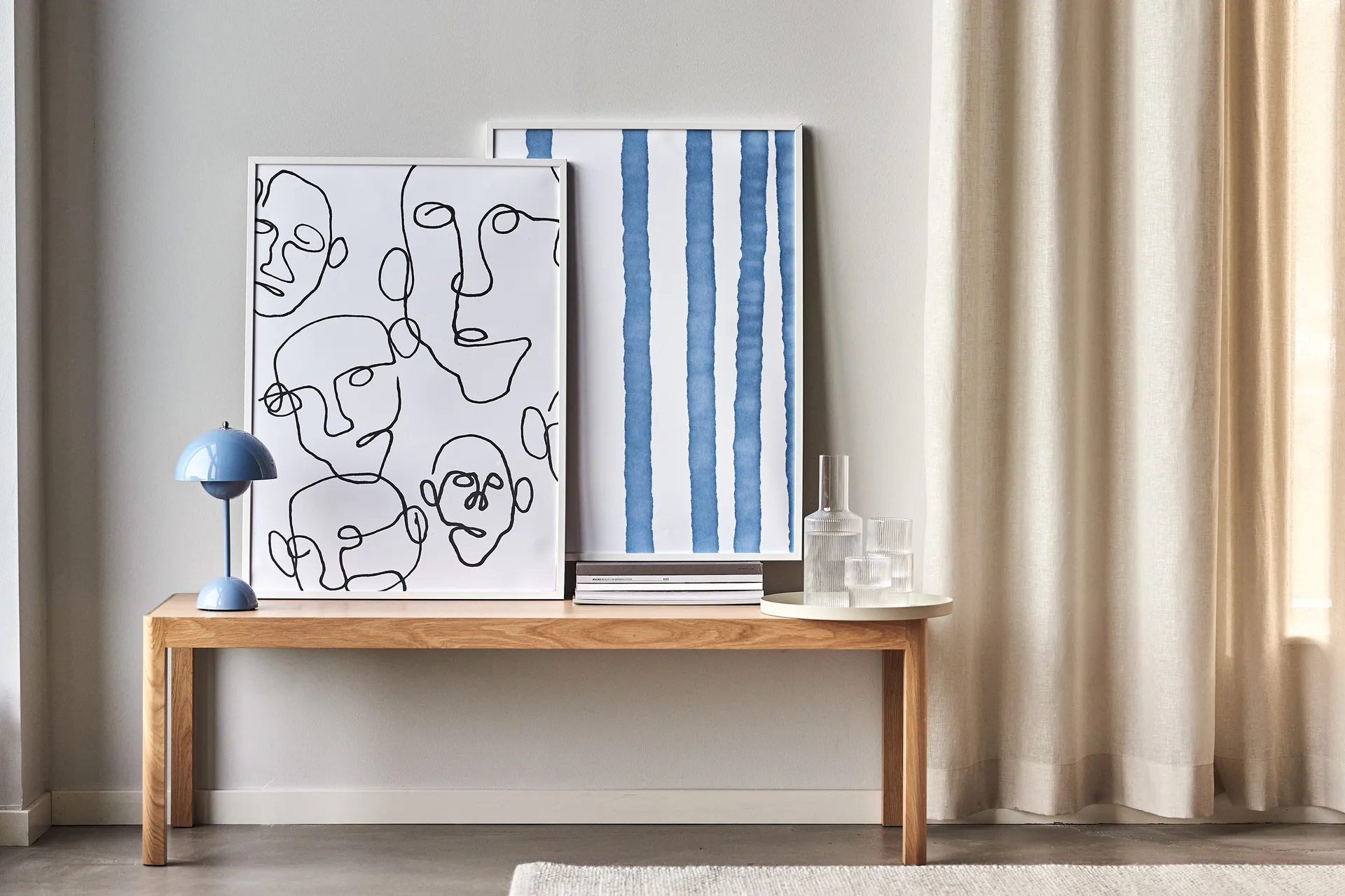 Lineage αφίσα μπλε, 50x70 cm Scandi Living