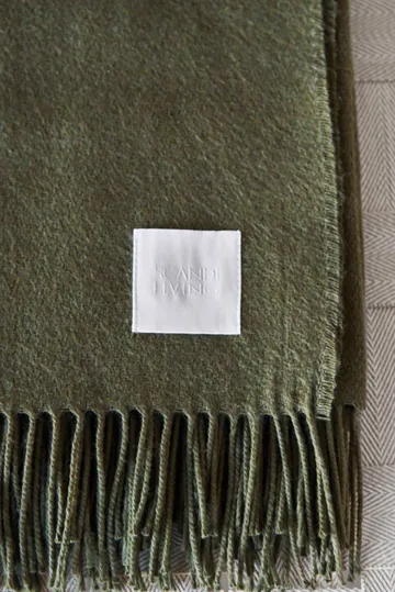 Loom βαμβακερή πλεκτή κουβέρτα 125x170 εκ. - Khaki - Scandi Living