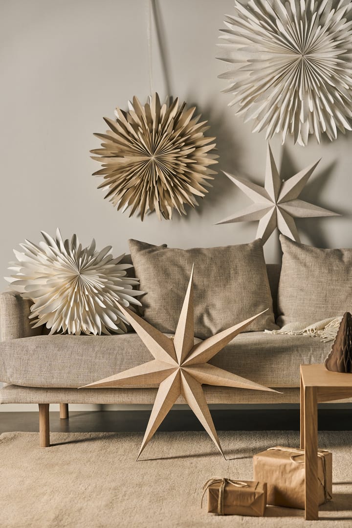 Luna αστέρι παραμονής μπεζ με βούλες, 60 cm Scandi Living