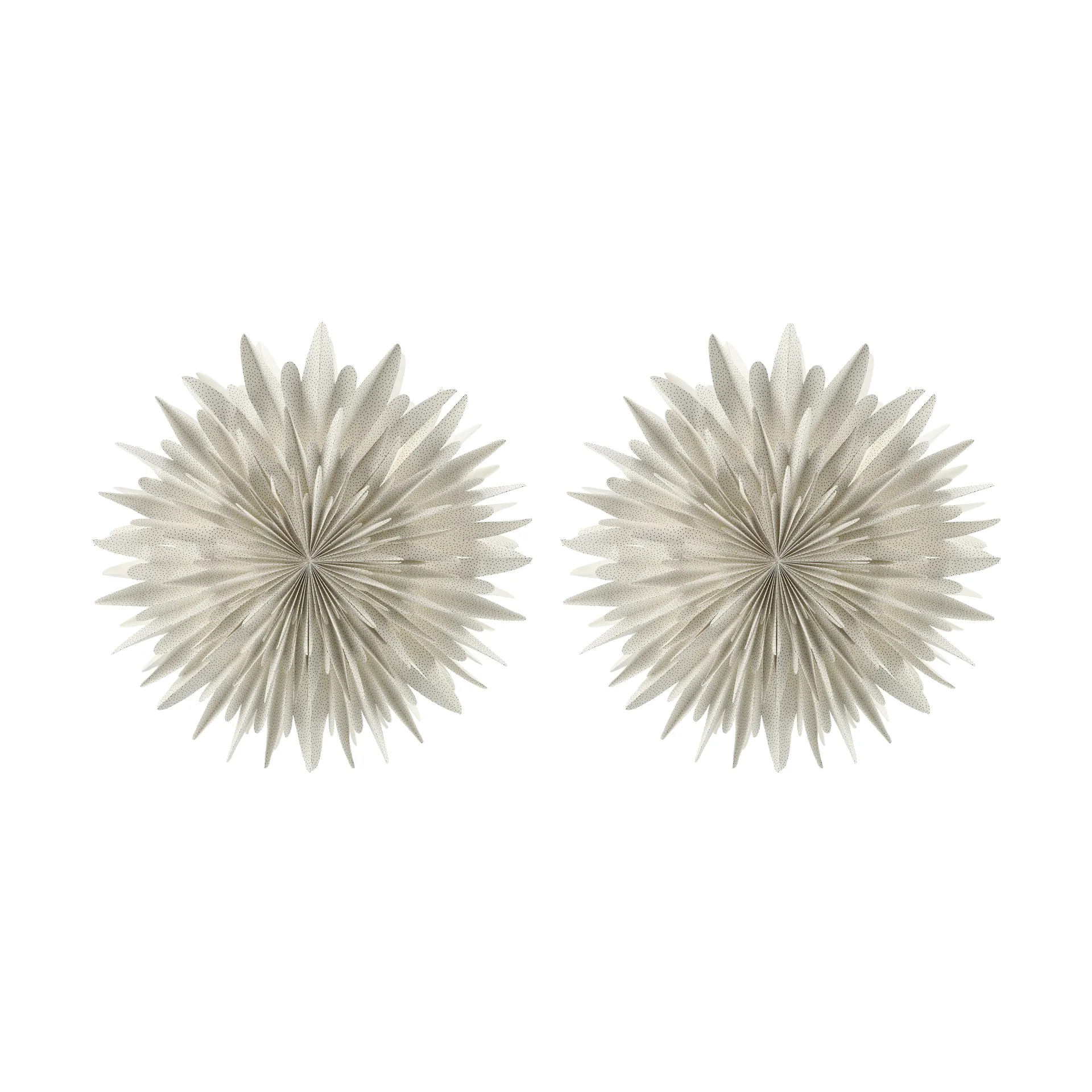 Luna αστέρι του Advent Ø80 cm συσκευασία 2 τεμαχίων - Λευκό με κουκκίδες Scandi Living