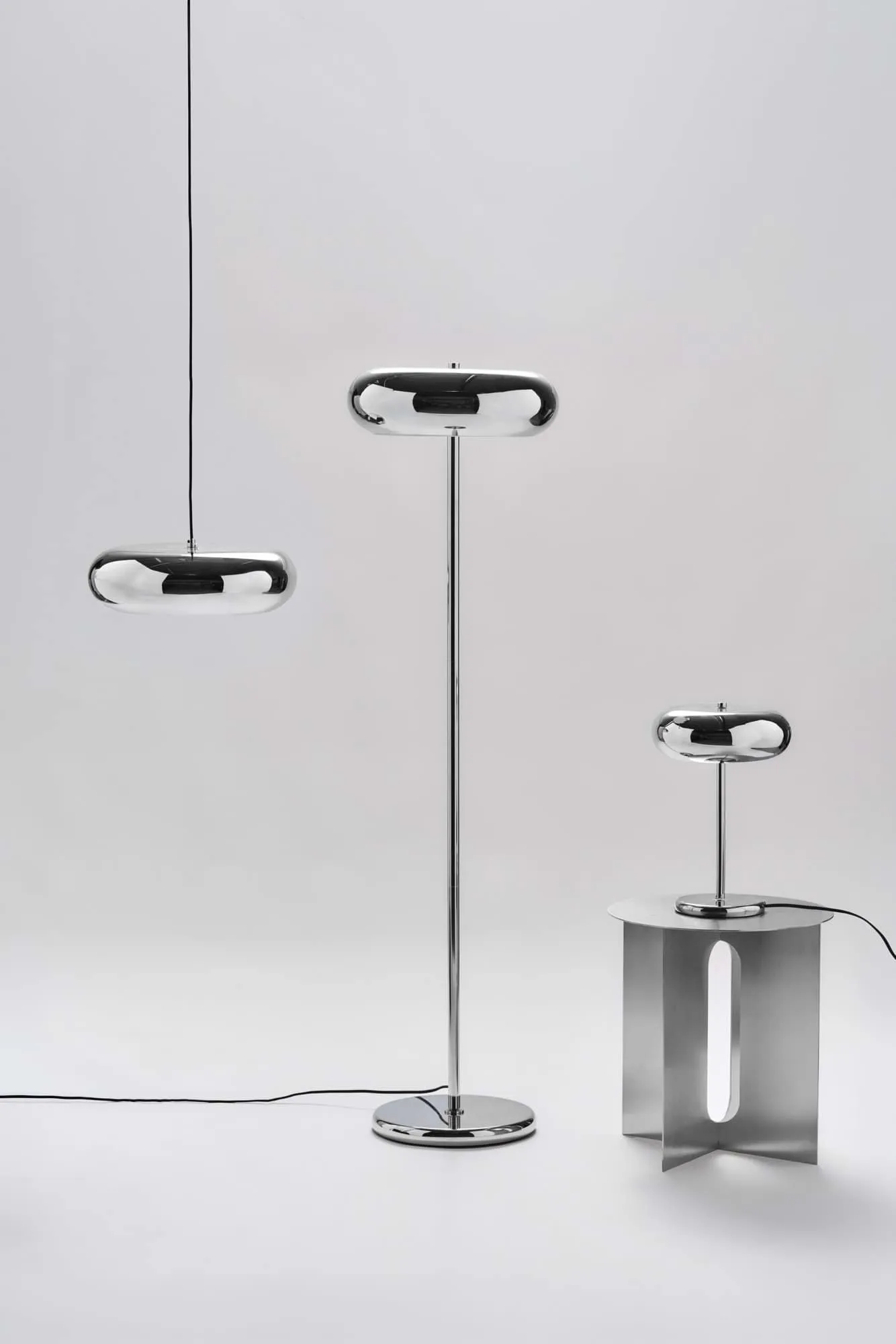 Mono επιτραπέζιο φωτιστικό, Χρώμιο, 38 cm Scandi Living