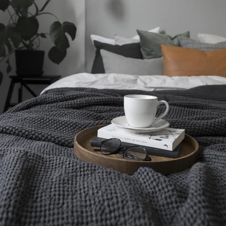 Moss κάλυμμα κρεβατιού 160x260 cm, κάρβουνο (γκρι) Scandi Living