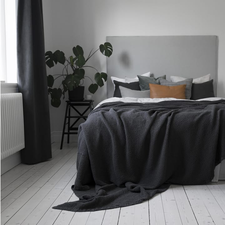 Moss κάλυμμα κρεβατιού 260x260 cm - κάρβουνο (γκρι) - Scandi Living