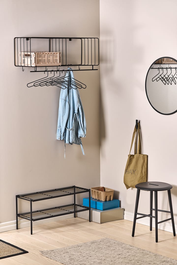 Ράφι παπουτσιών Nod 80x30x37 εκ., Black Scandi Living