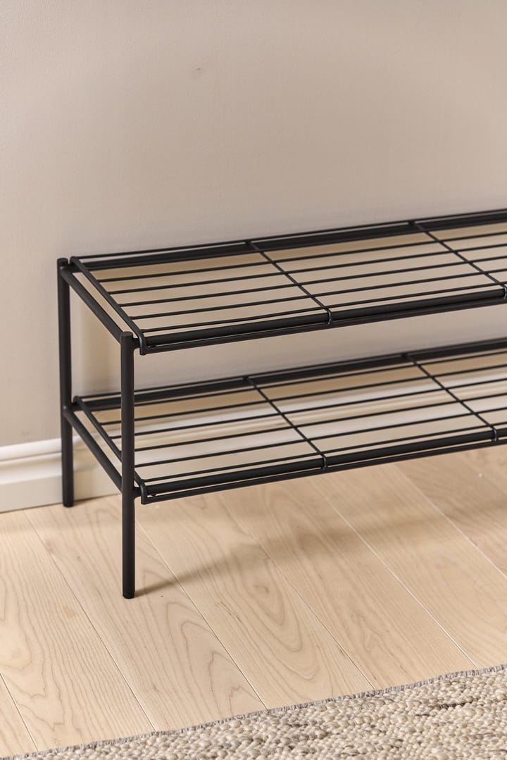 Ράφι παπουτσιών Nod 80x30x37 εκ., Black Scandi Living