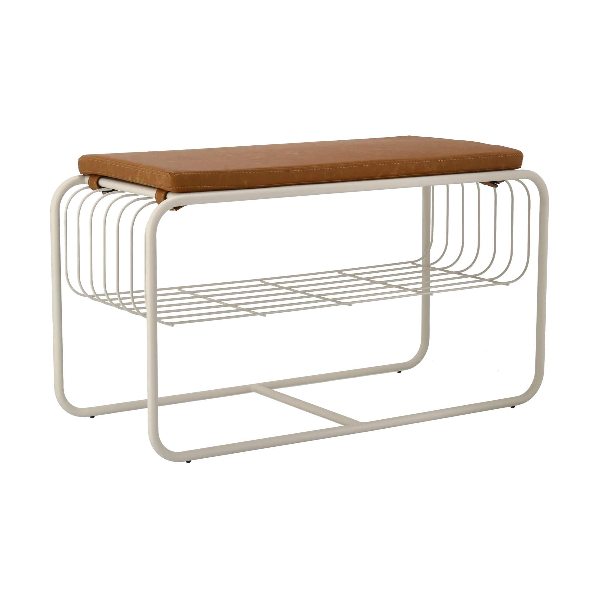 Πάγκος/ράφι παπουτσιών Nod 80x36x42 cm, Beige Scandi Living