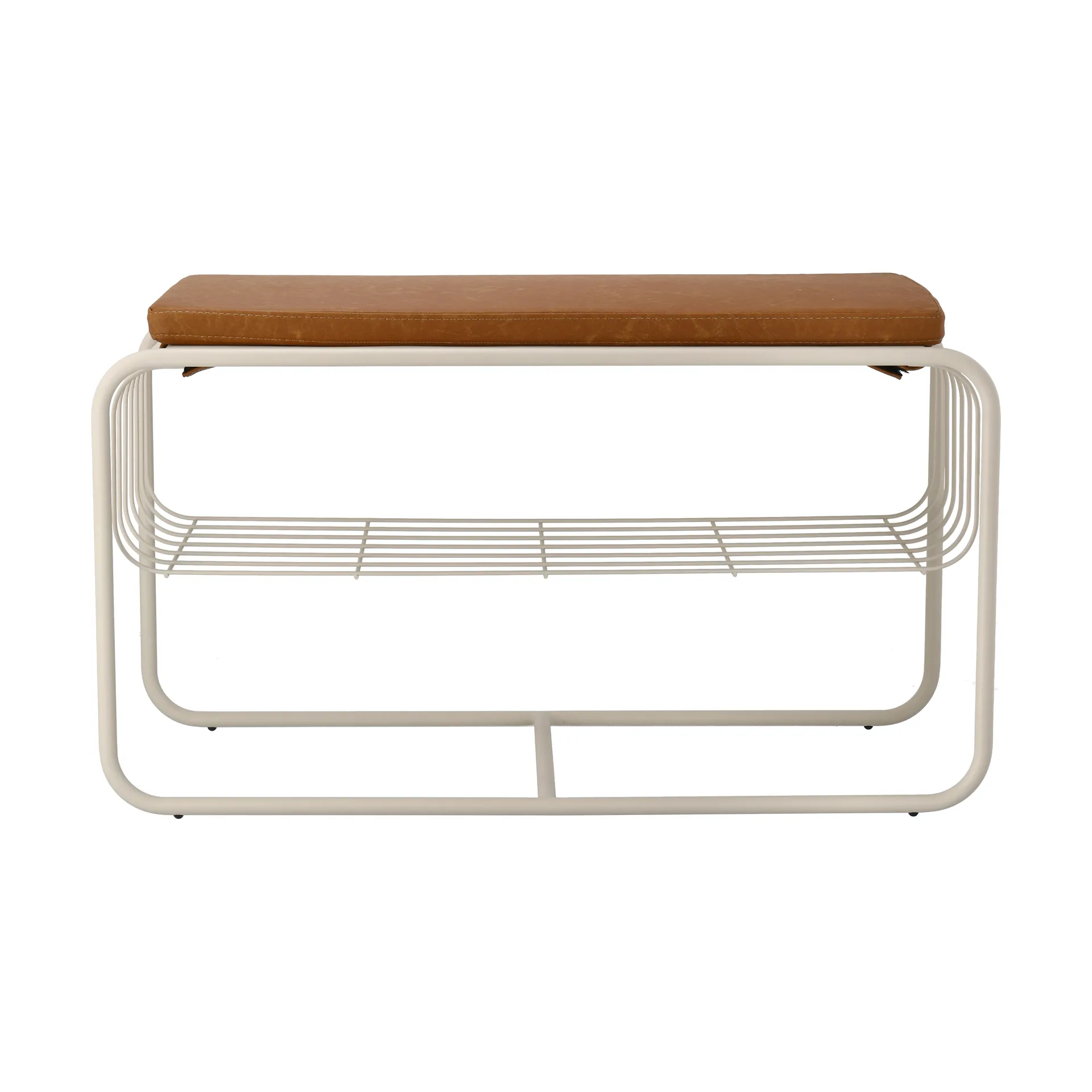 Πάγκος/ράφι παπουτσιών Nod 80x36x42 cm, Beige Scandi Living
