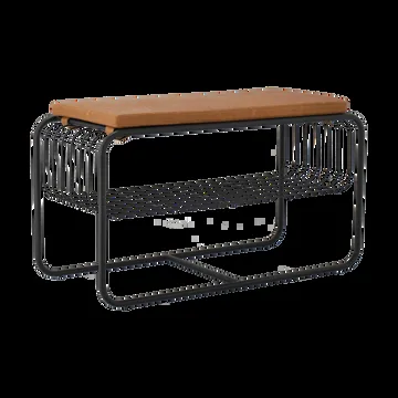 Πάγκος/ράφι παπουτσιών Nod 80x36x42 cm - Black - Scandi Living