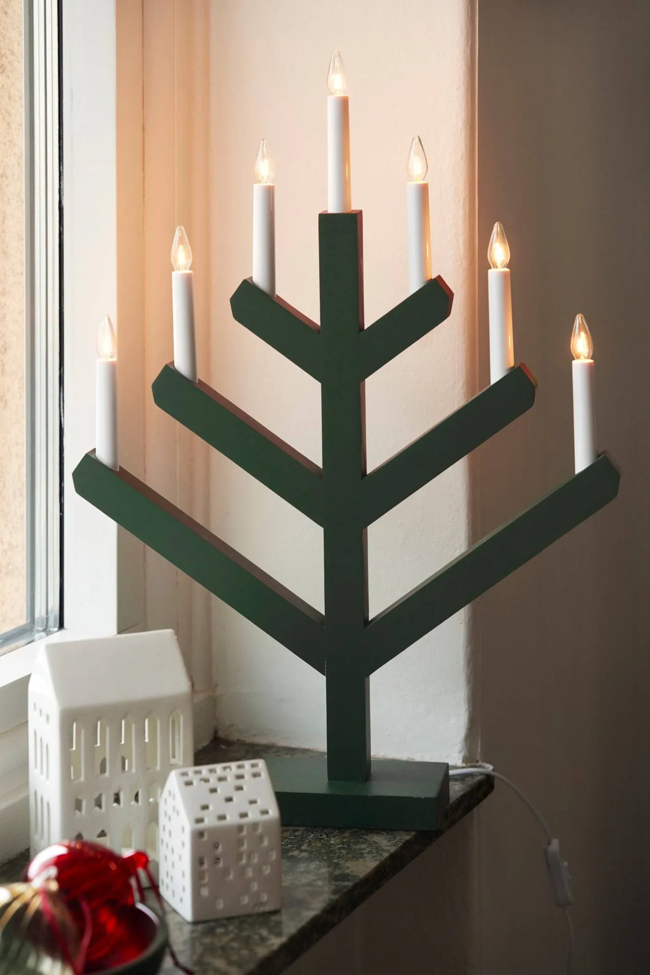 Pine κερί παραμονής 62 cm, Πράσινο Scandi Living