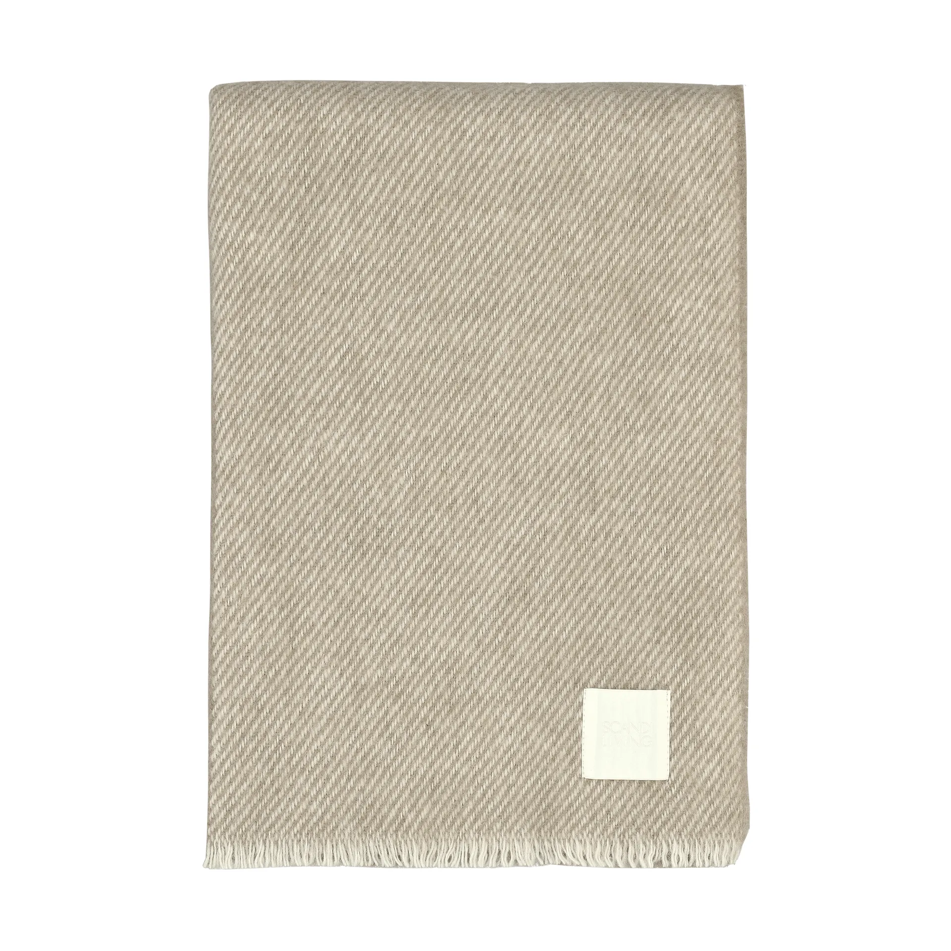 Row ριγέ μάλλινο ριχτάρι, Beige, 120x185 εκ. Scandi Living