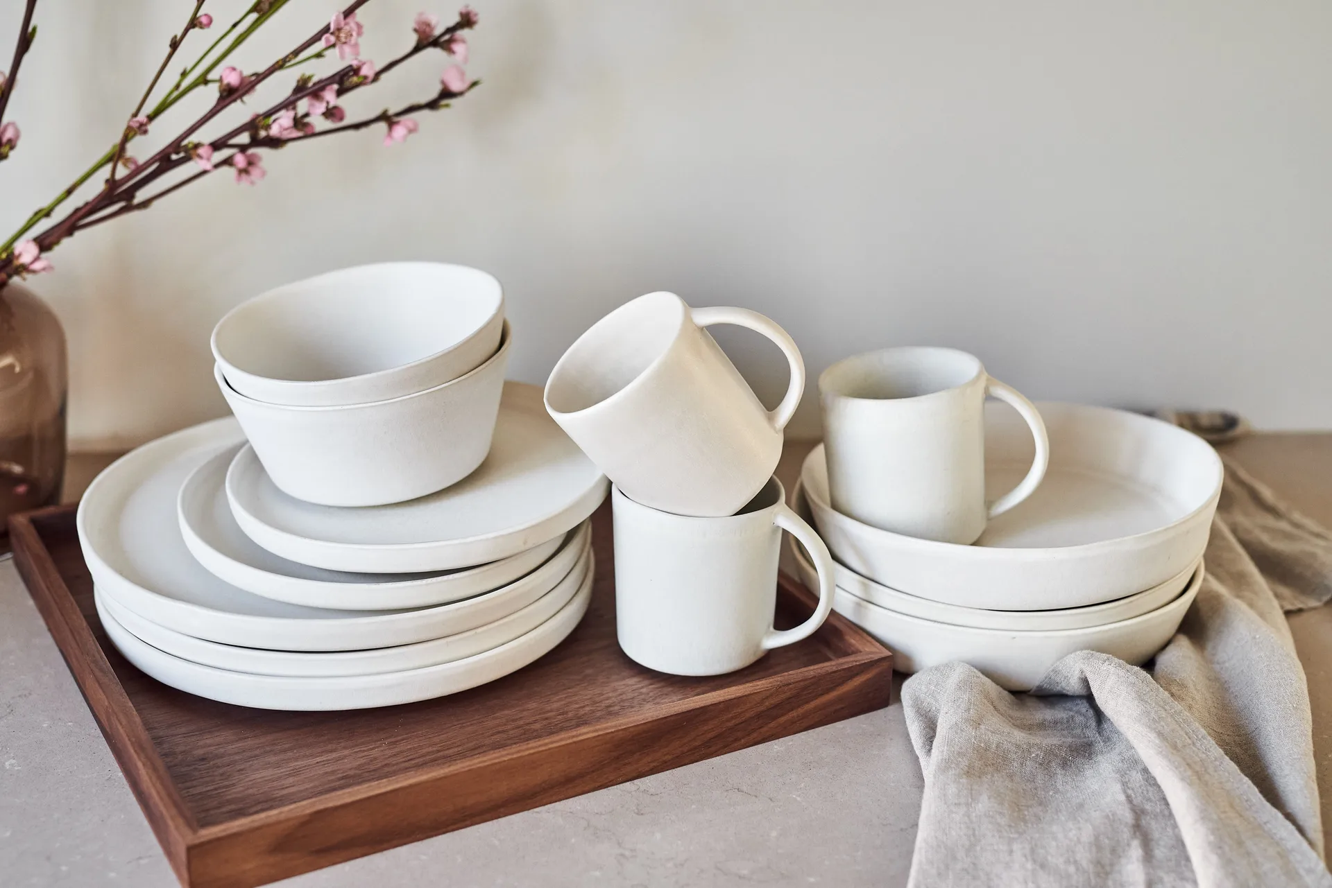 Sandsbro μιρκό πιάτο yπόλευκο, Ø20 cm, 6-τεμ,  Scandi Living