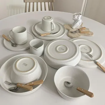 Sandsbro πιάτο για ζυμαρικά yπόλευκο, Ø23 cm, 4-τεμ - Scandi Living
