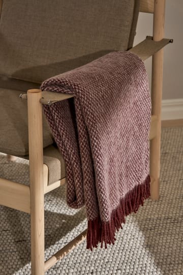 Sandstone μάλλινο ριχτάρι 130x180 cm - Burgundy - Scandi Living