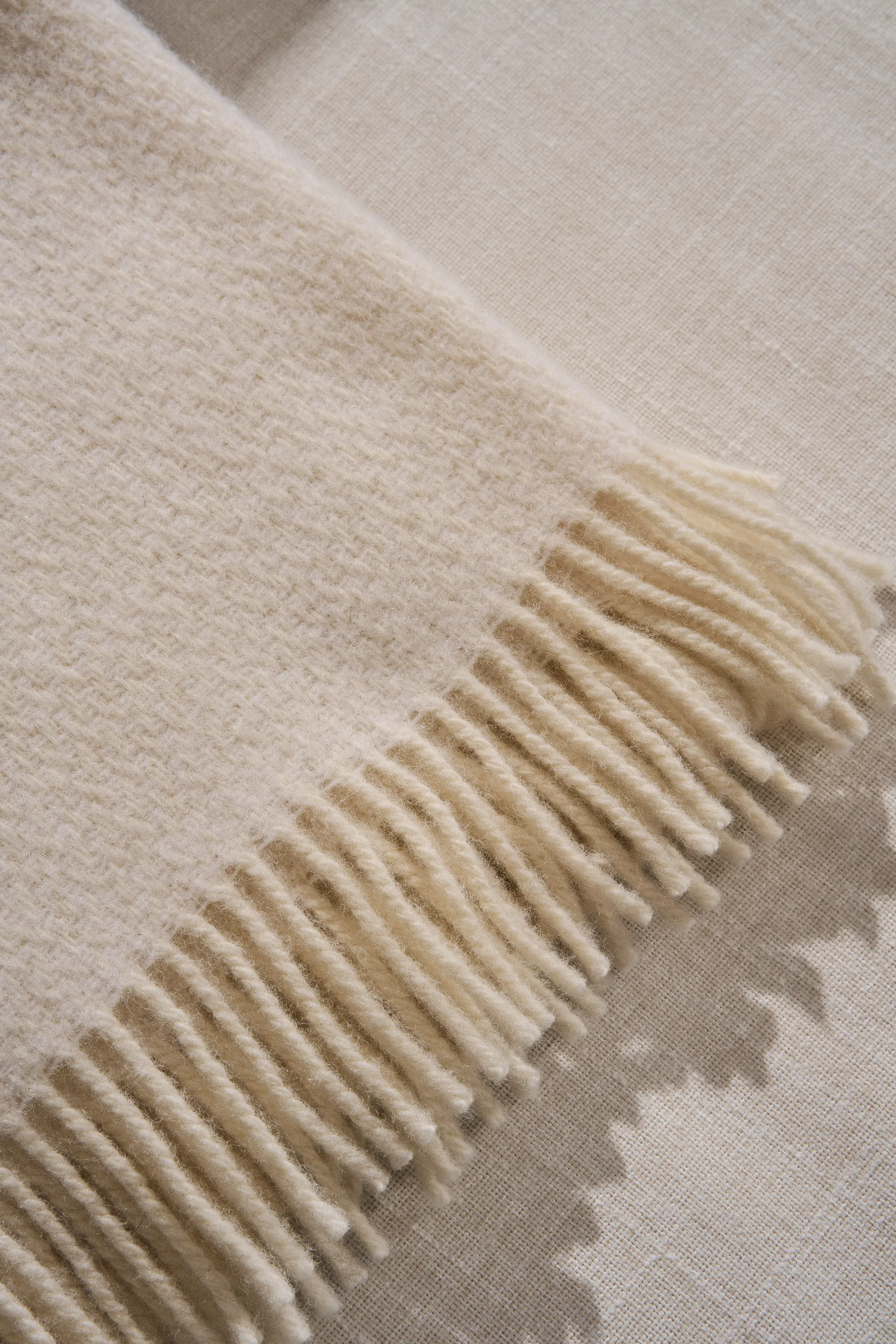Sandstone μάλλινο ριχτάρι 130x180 cm, Creme Scandi Living