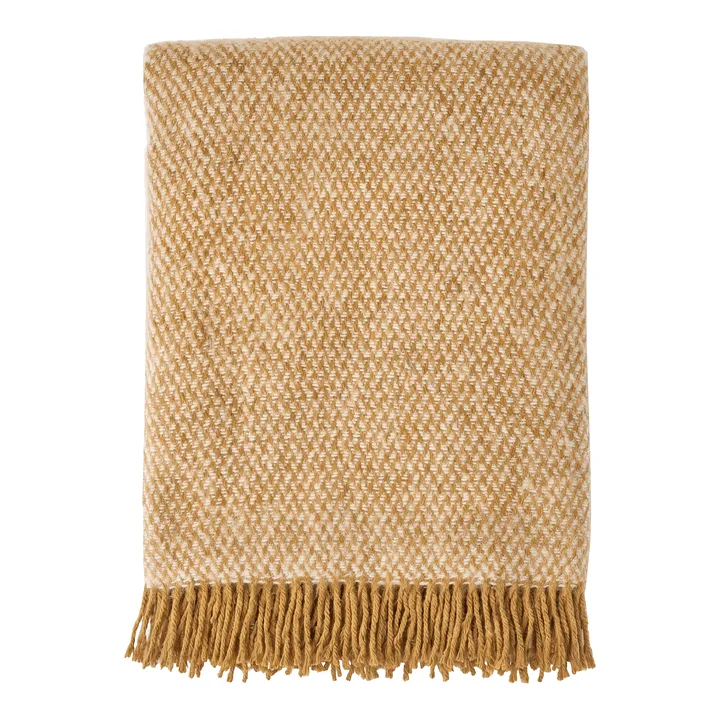 Sandstone μάλλινο ριχτάρι 130x180 cm - Μουσταρδί - Scandi Living