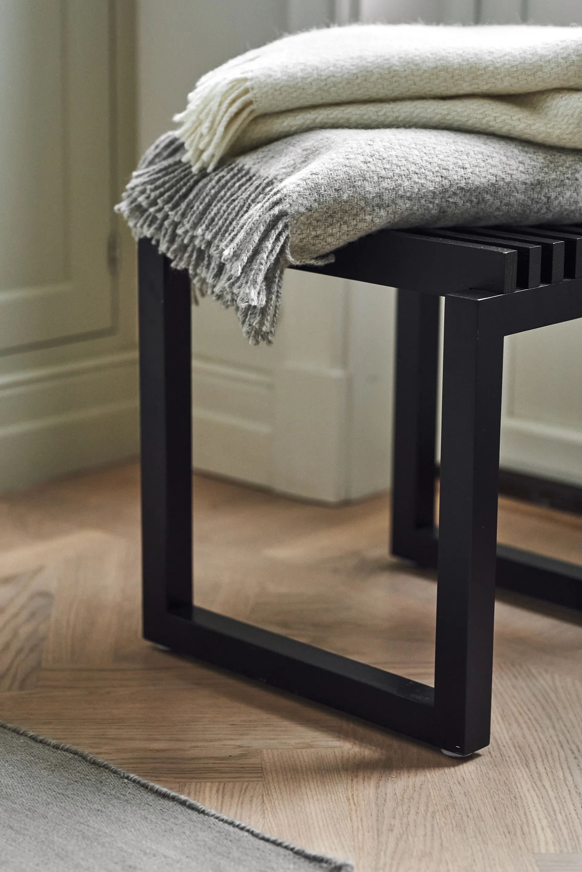 Sandstone μάλλινο ριχτάρι 130x180 cm, Ανοιχτό γκρι Scandi Living