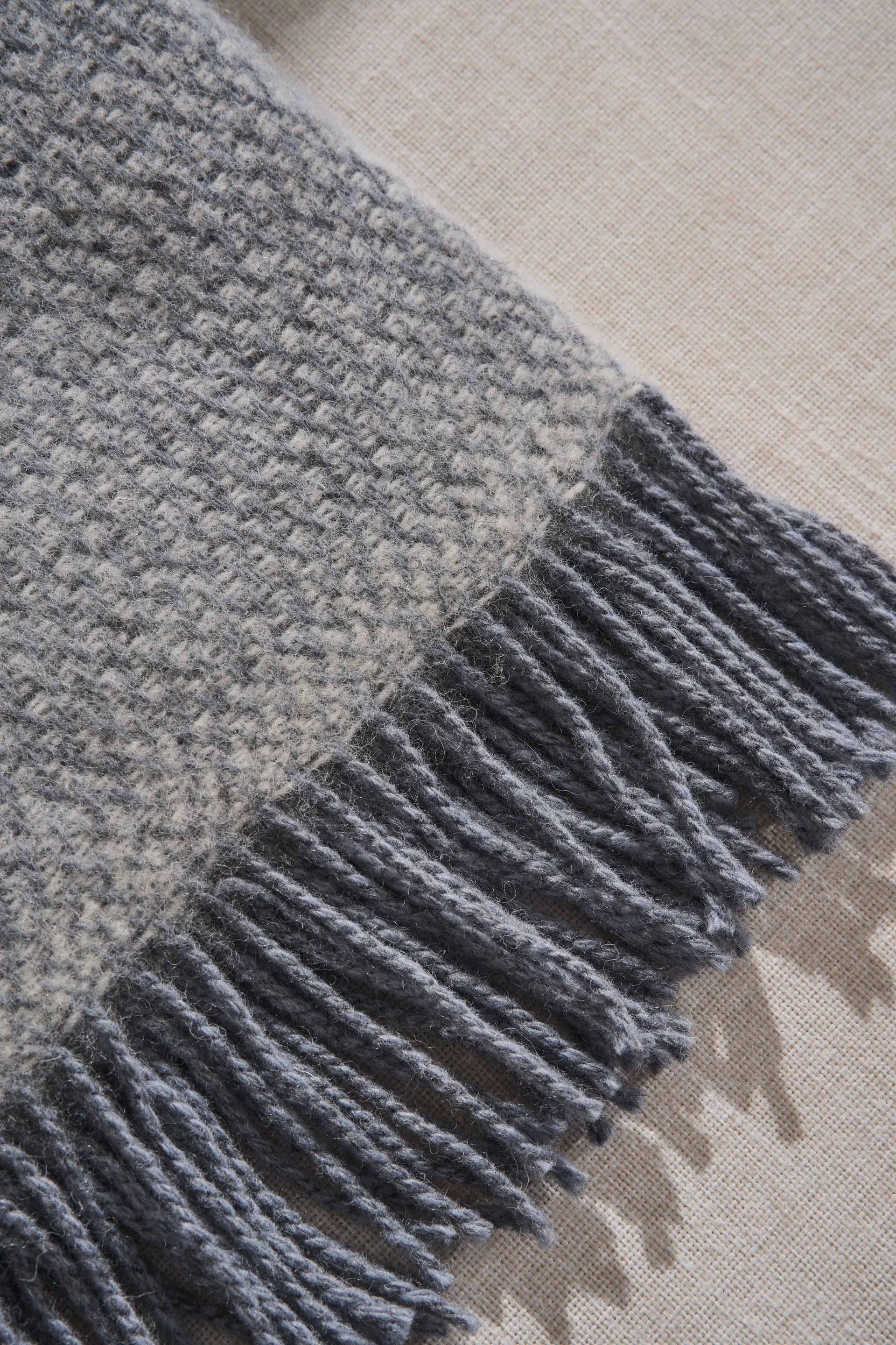 Sandstone μάλλινο ριχτάρι 130x180 cm, Γαλάζιο Μελανζέ Scandi Living