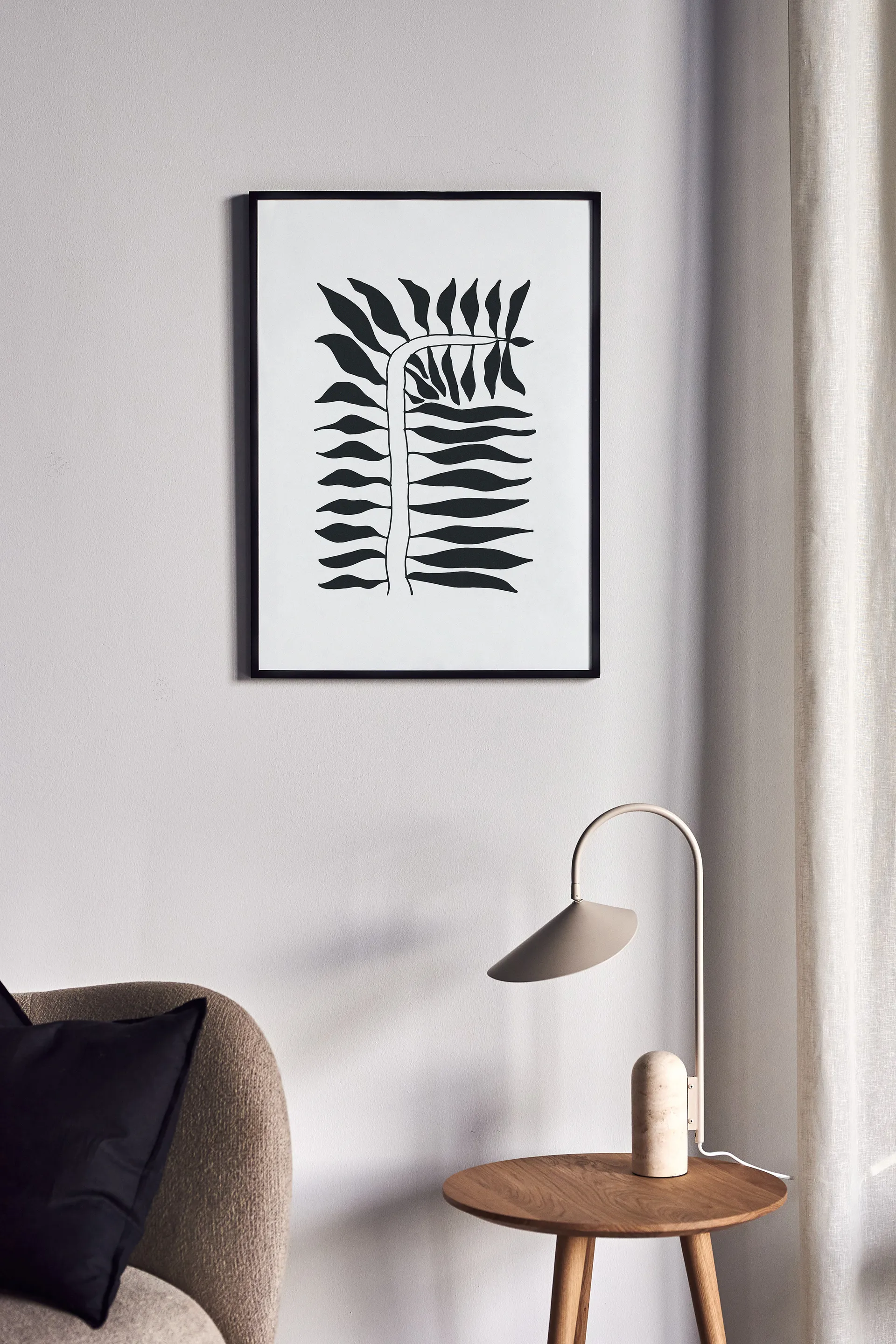 Seeding αφίσα μαύρη, 50x70 cm Scandi Living