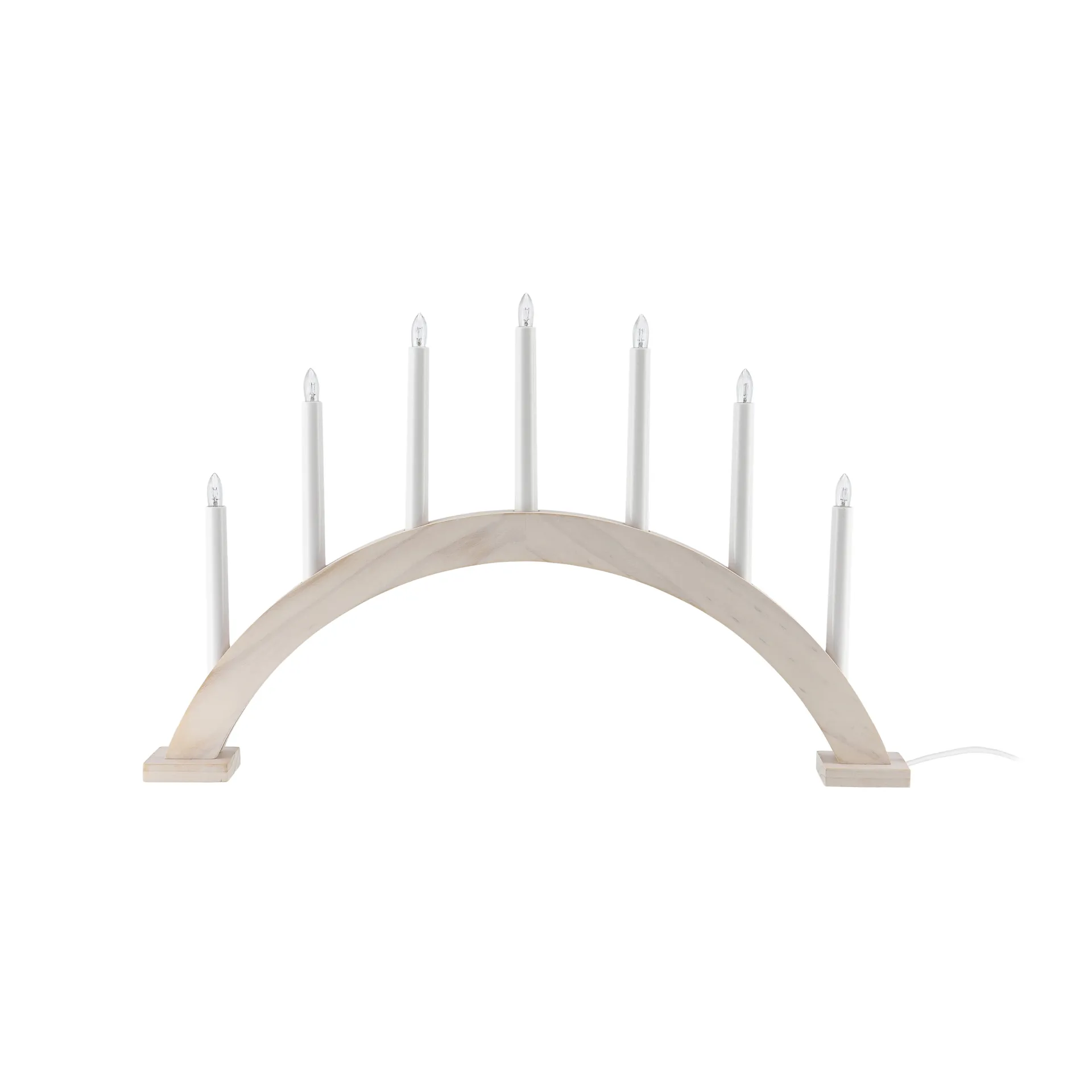Sky advent διακοσμητικό τόξο με κεριά Ø 41 cm, ασβεστωμένο λευκό Scandi Living