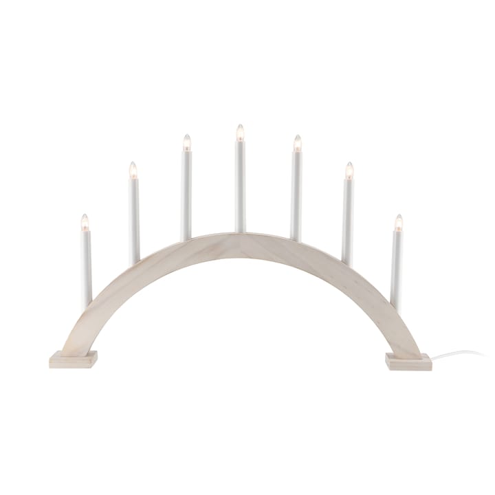 Sky advent διακοσμητικό τόξο με κεριά Ø 41 cm, ασβεστωμένο λευκό Scandi Living