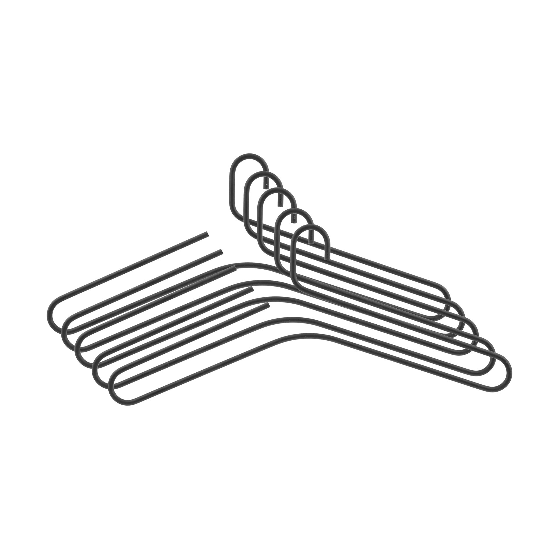 Κρεμάστρα Smooth 5-pack, Black Scandi Living