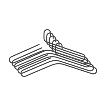 Κρεμάστρα Smooth 5-pack - Black - Scandi Living