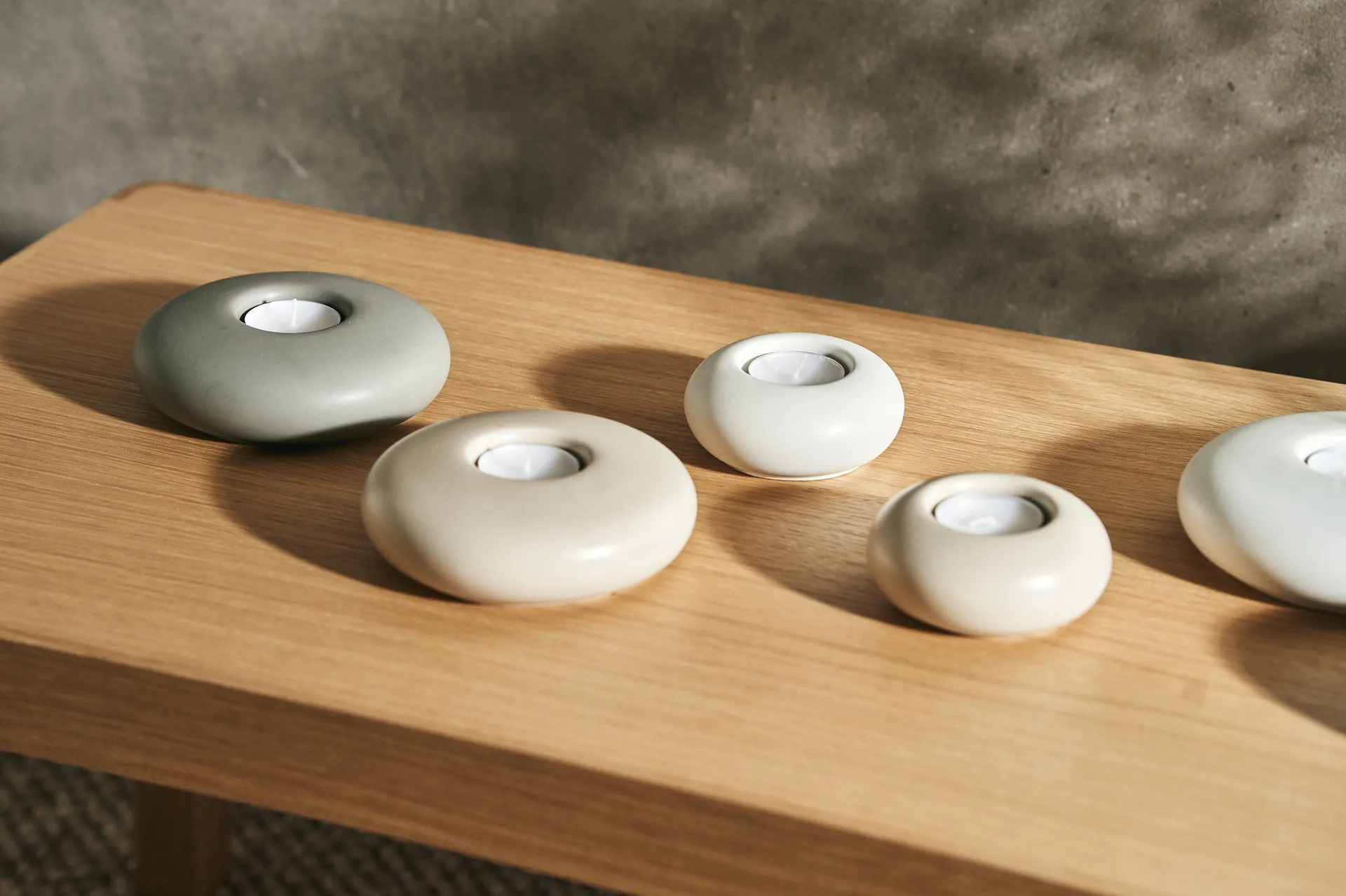 Stone φανάρι Ø9 cm, Μπεζ Scandi Living