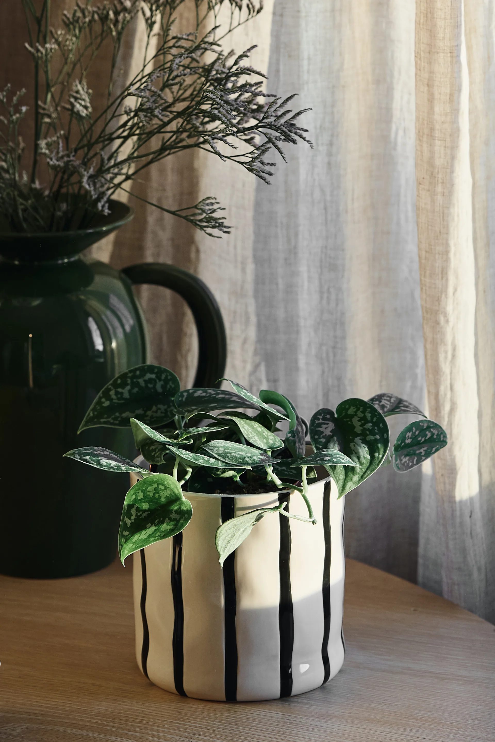 Γλάστρα Thrive Ø16 cm, Λευκό-μαύρο Scandi Living