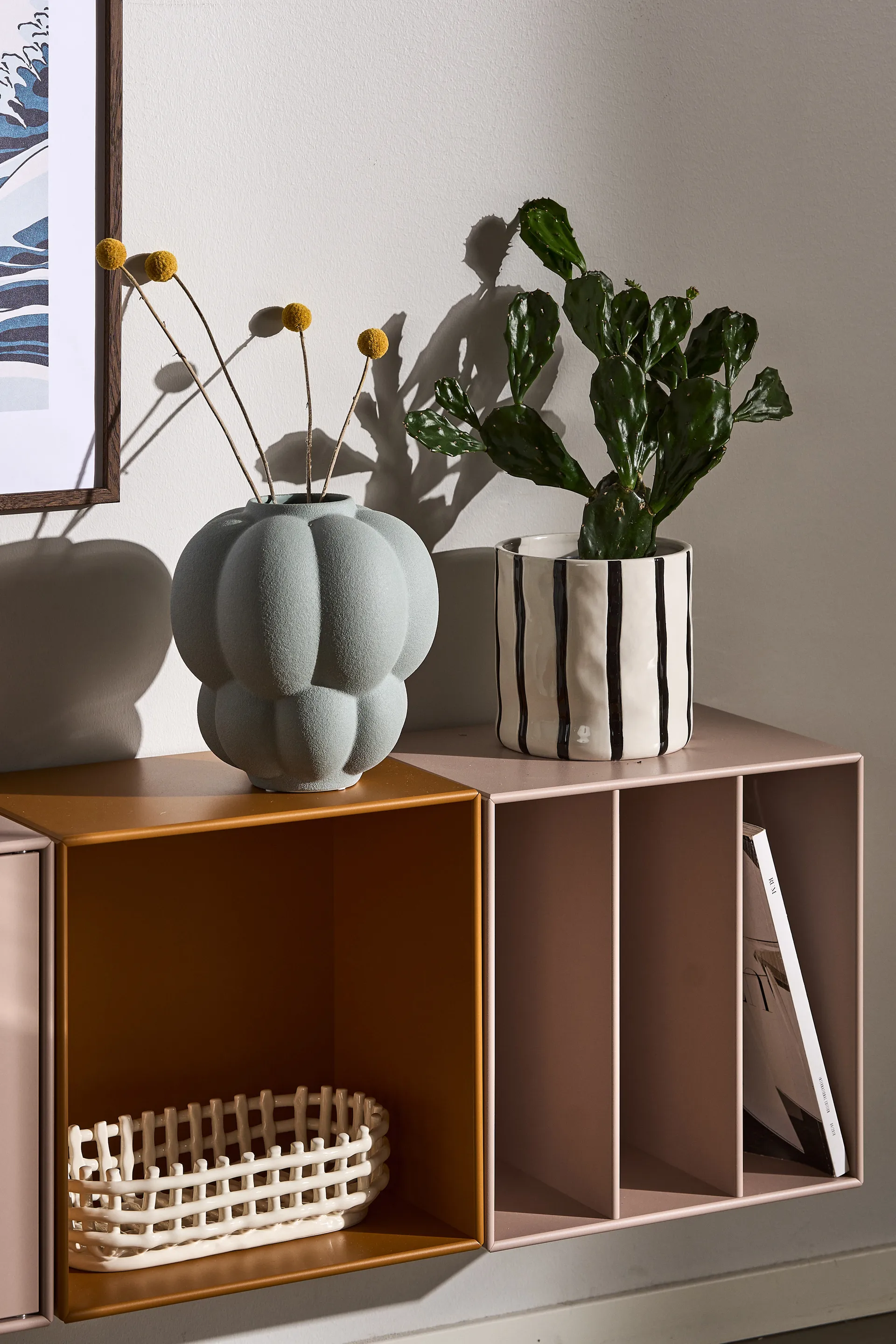 Γλάστρα Thrive Ø16 cm, Λευκό-μαύρο Scandi Living