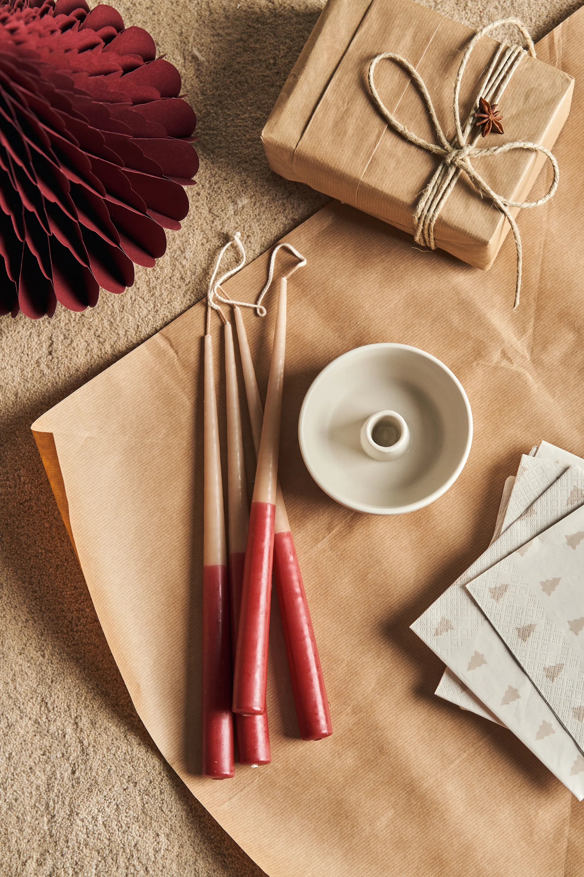 Trees Χριστουγεννιάτικα διακοσμητικά για δέντρο, σε συσκευασία 2 τεμαχίων., Red Scandi Living