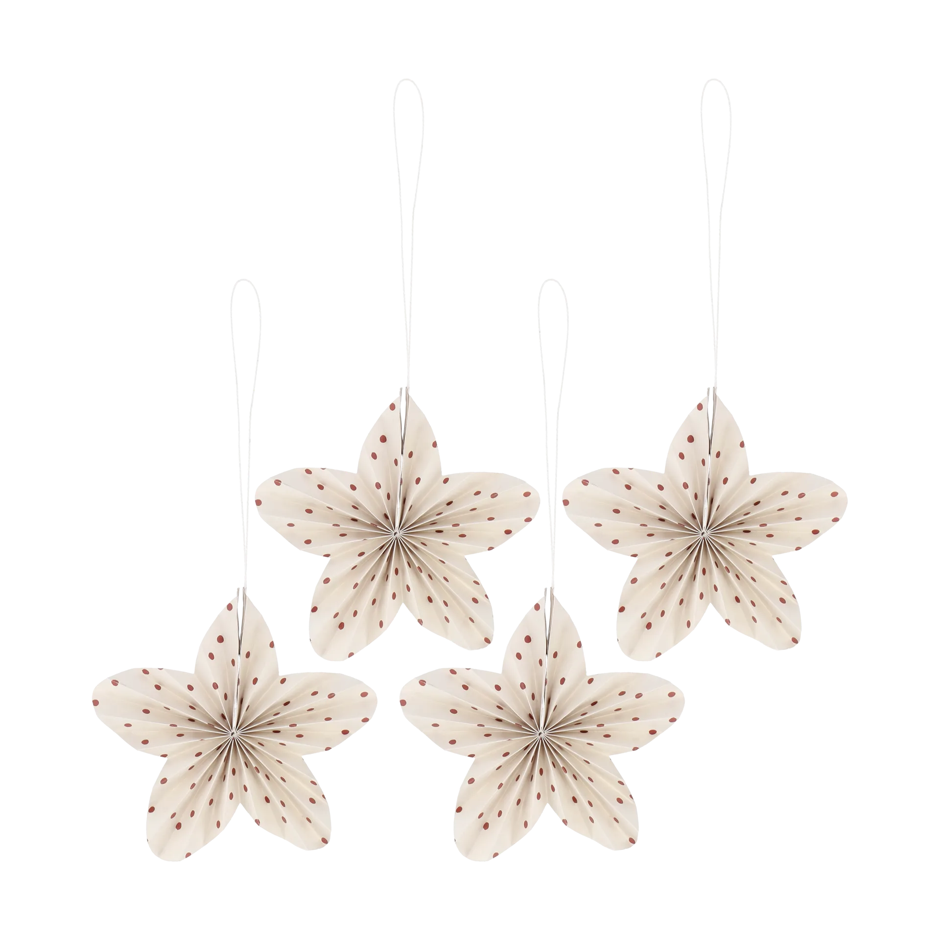 Twinkle στολίδια χριστουγεννιάτικου δέντρου 4-pack, Κόκκινη πουά Scandi Living