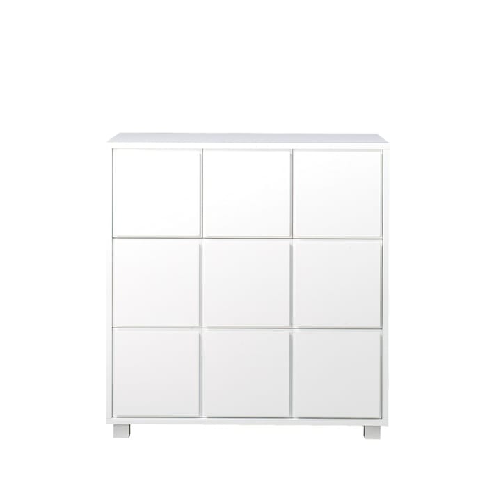 Συρταριέρα 1 - Λευκό, 3 μικρά και 2 μεγάλα συρτάρια, με κοντά πόδια - Scherlin
