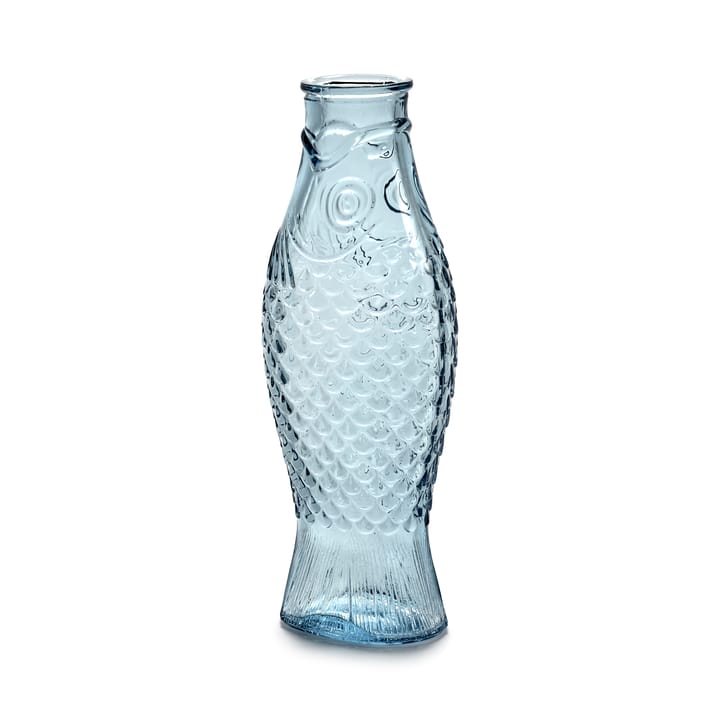 Fish & Fish γυάλινο μπουκάλι 1 l - Light blue - Serax