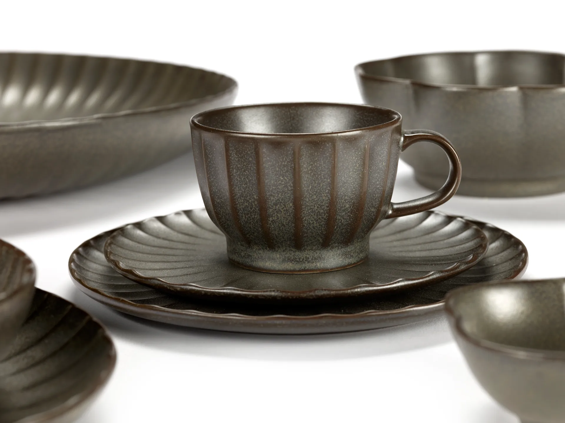 Φλιτζάνι καφέ Inku 15 cl, Πράσινο Serax