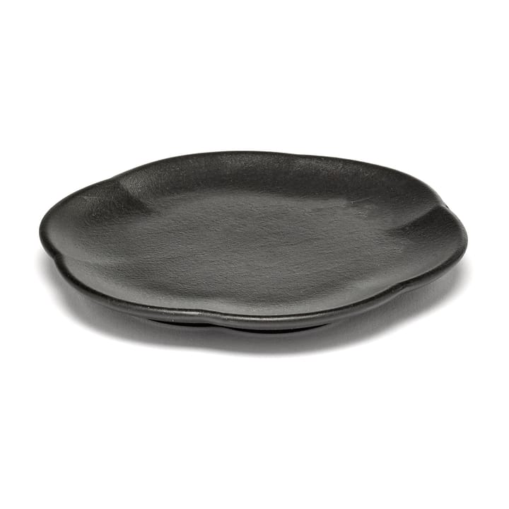 Ραβδωτό πιάτο, Inku, M 13,9 εκ - Μαύρο - Serax