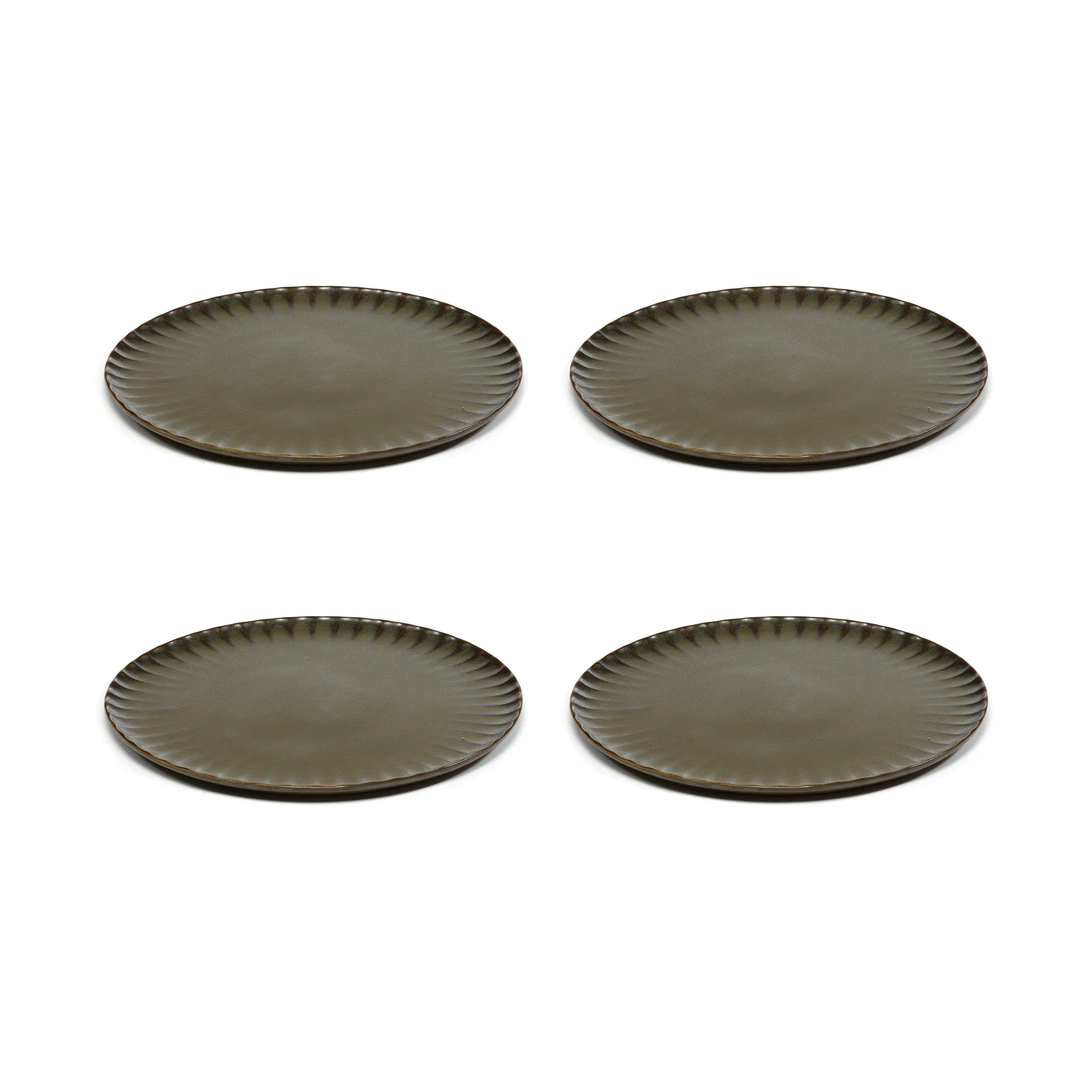 Πιάτο Inku XL Ø27 cm 4 τεμ., Πράσινο Serax