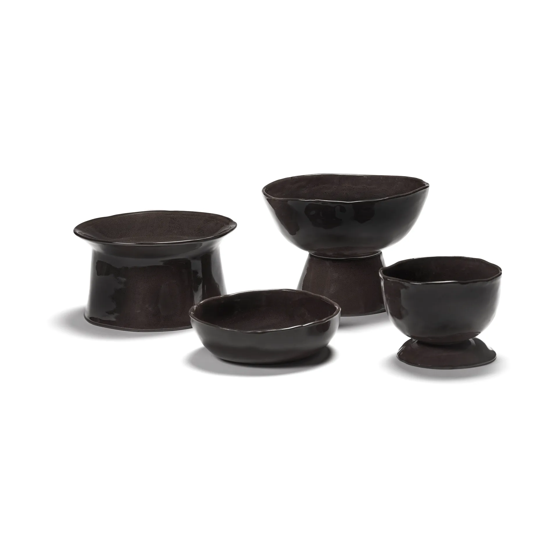 LΜπολ La Mère σε βάση L Ø20,5 cm, Dark brown Serax