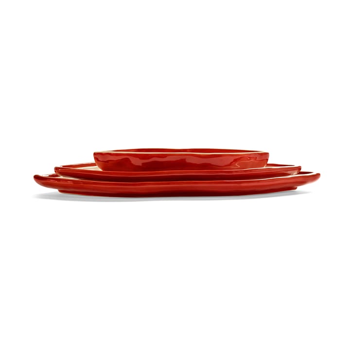 Les Objets Mouleversants δίσκος M, Red-white Serax