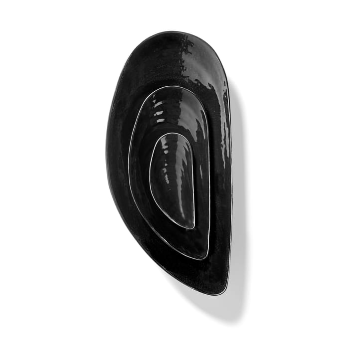Les Objets Mouleversants Marcel schaal S 7,5x17,5 cm, Black Serax