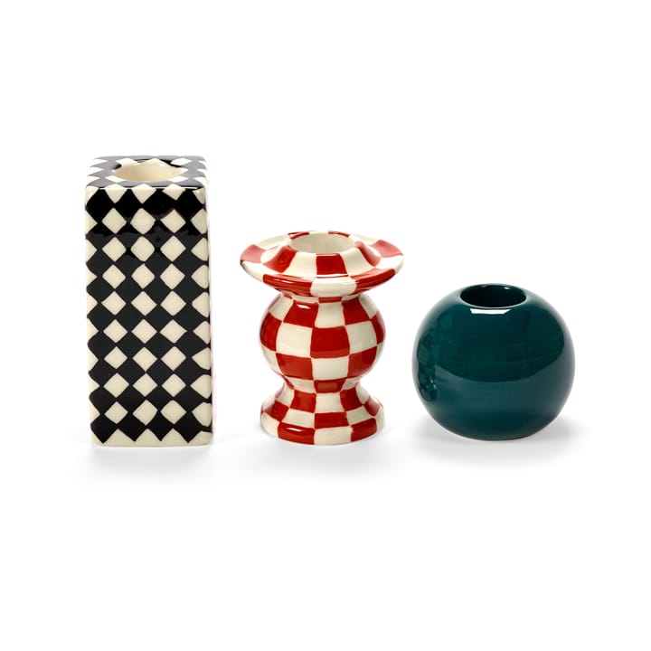 Les Objets Mouleversants N°2 κηροπήγιο, Red-white Serax
