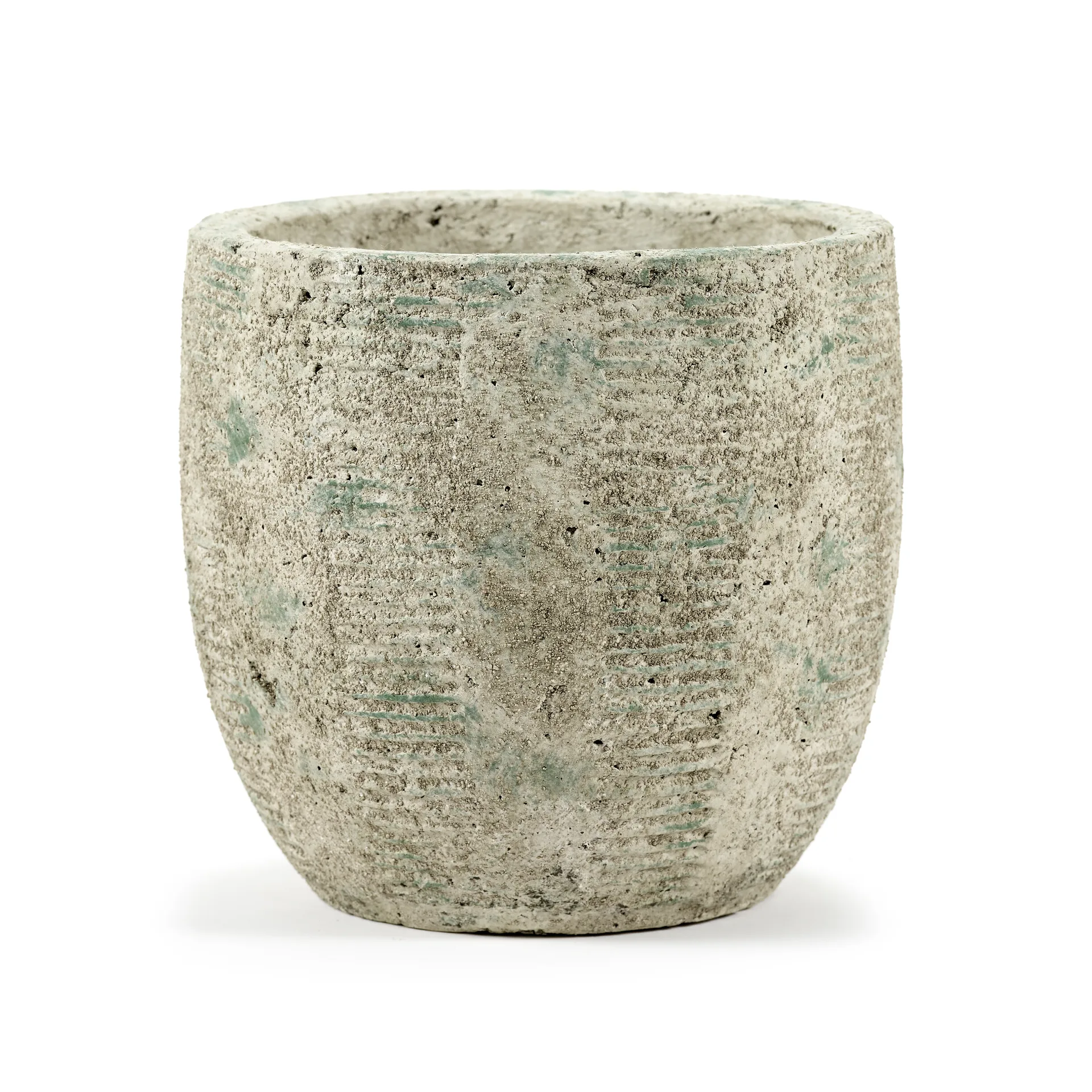 Ρουστίκ γλάστρα με ρίγες M 20.5 cm, Γκρι Serax