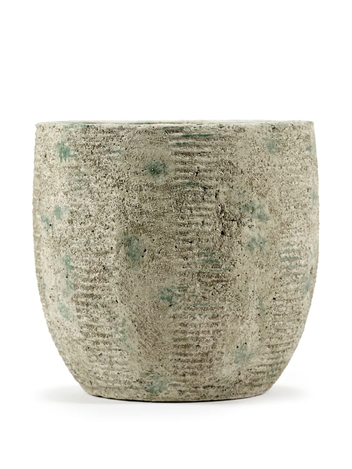 Ρουστίκ γλάστρα με ρίγες M 20.5 cm, Γκρι Serax