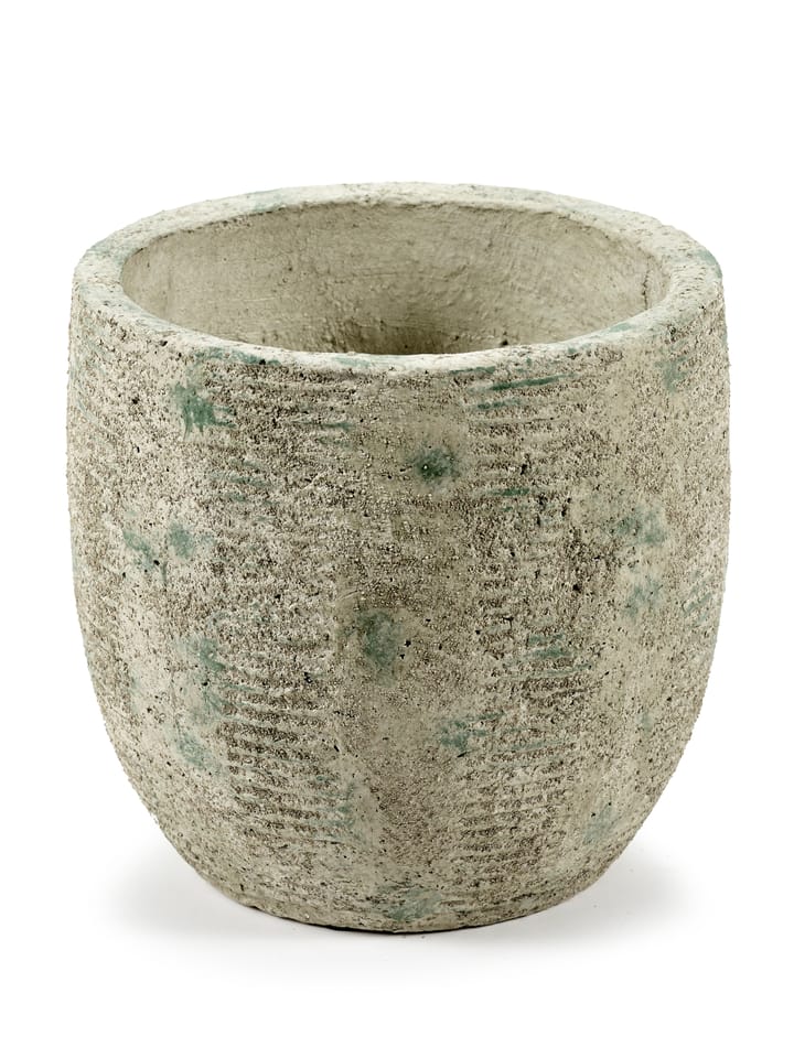 Ρουστίκ γλάστρα με ρίγες M 20.5 cm, Γκρι Serax