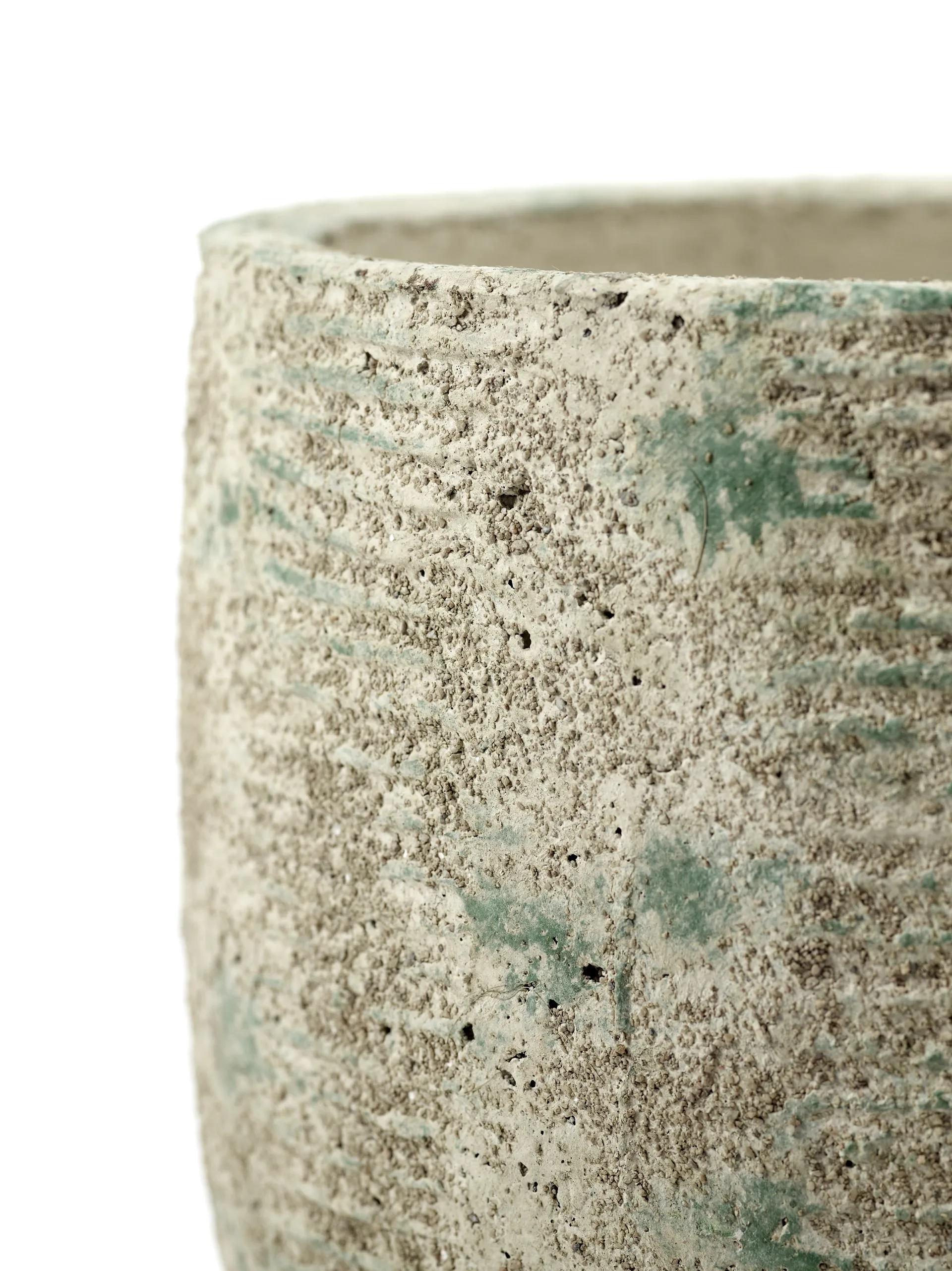 Ρουστίκ γλάστρα με ρίγες M 20.5 cm, Γκρι Serax