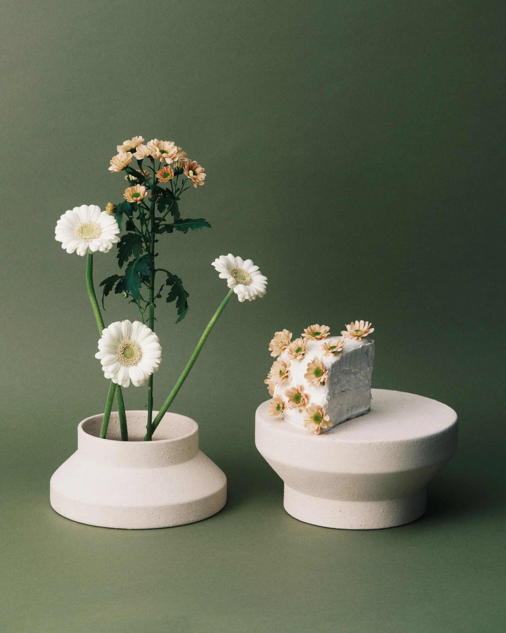 Mira βάζο/πιατέλα S, Μπεζ Serax