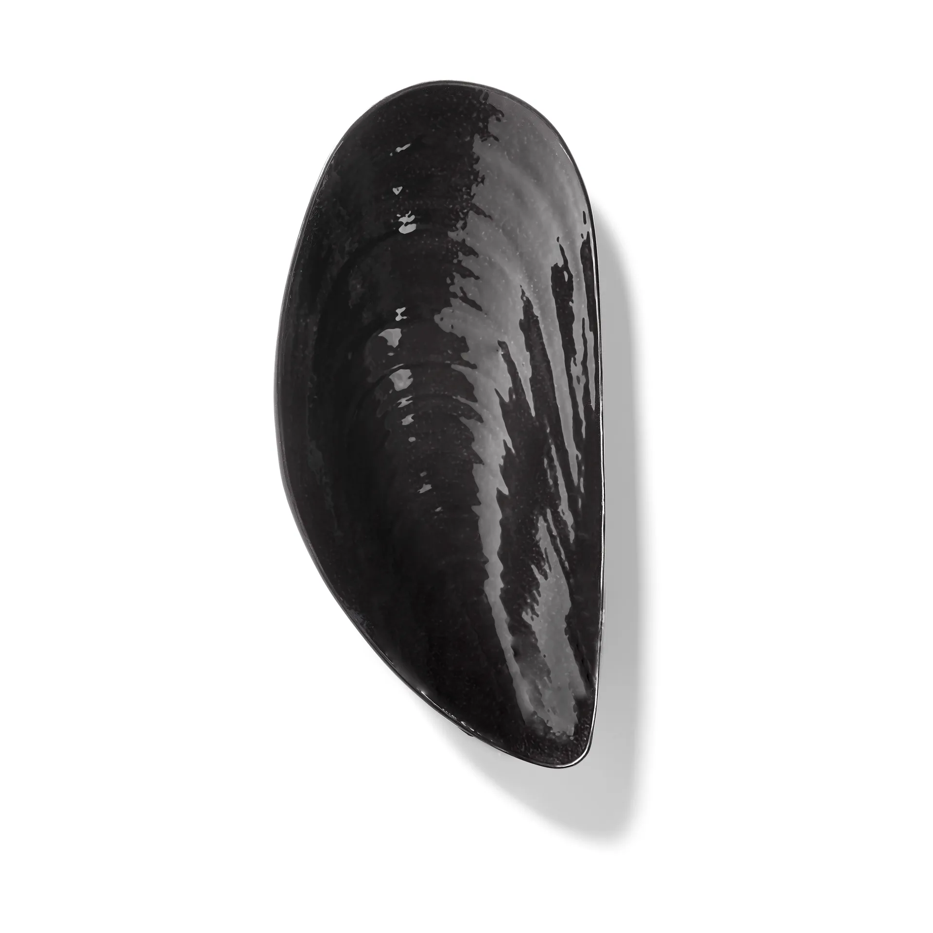 Τα αντικείμενα Mouleversants Marcel schaal L 21,5x46 cm, Black Serax