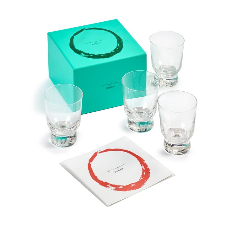 Ottolenghi Feast ποτήρι 33 cl συσκευασία 4 τεμαχίων, Stripes sandblasted Serax