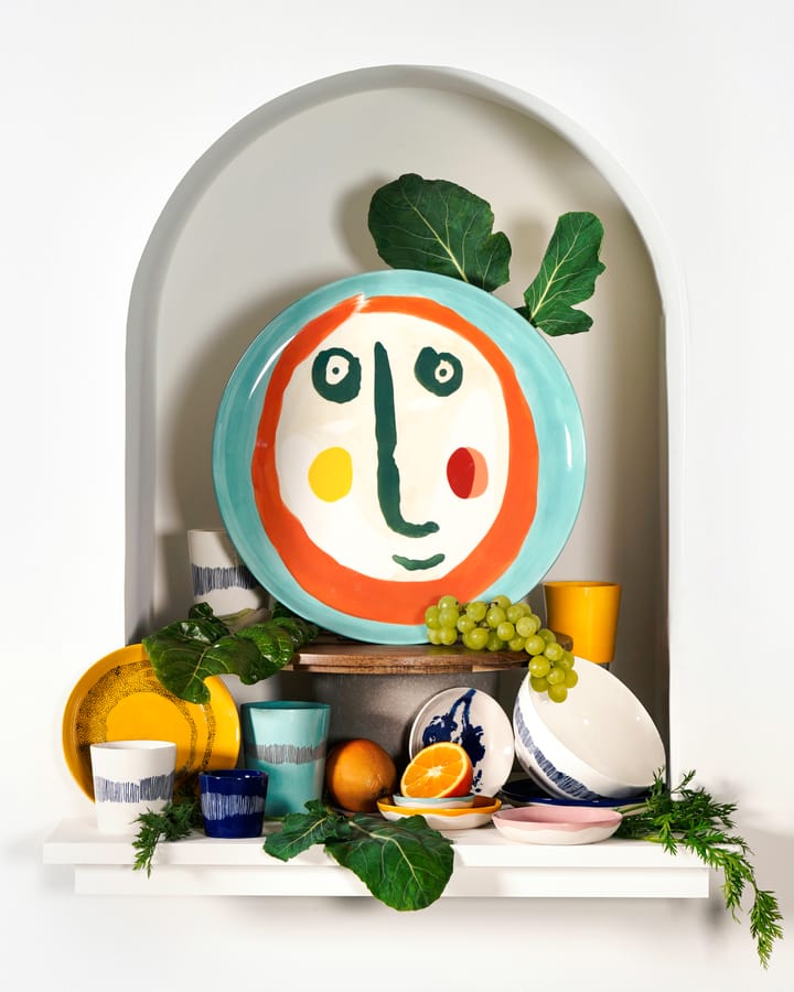 Ottolenghi Feast φλιτζάνι τσαγιού 33 cl συσκευασία 4 τεμαχίων, White stripes-blue Serax